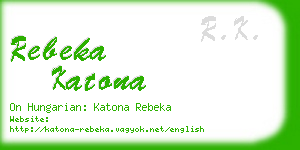 rebeka katona business card